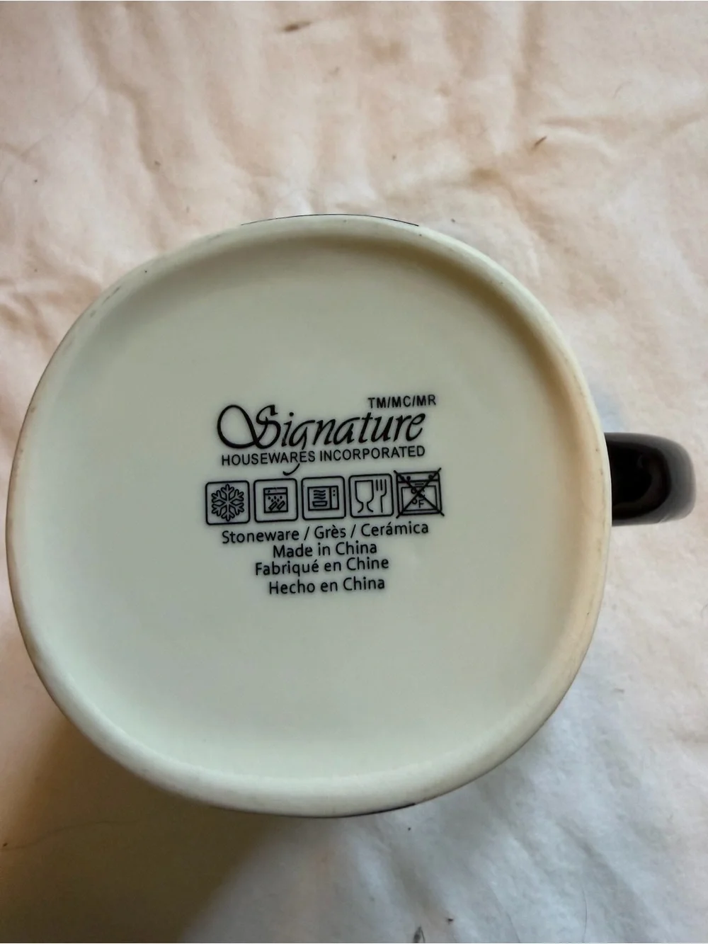 Hipster Bunny Mug with Black Handle